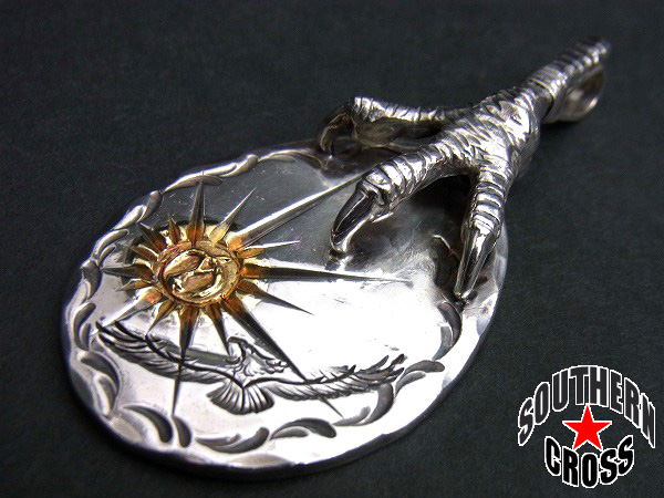 KEN KIKUCHI/ケンキクチ 金印タタキメタルペンダントトップ K24