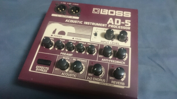 AD-5 BOSS : | アコースティックインストゥルメントプロセッサー-ギタ