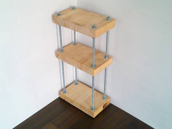 シェルフ/ウッドアイアン/工業系アンティーク・モダン/製作品