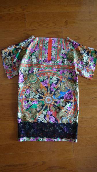 美品/ドルチェ&ガッバーナ/モ-ドで美しいプリントシルクゆったり