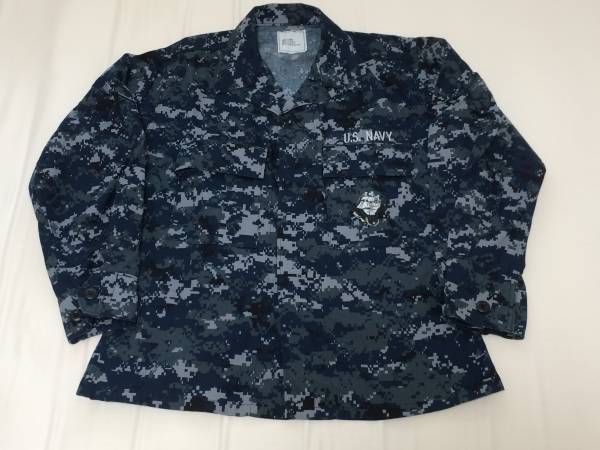 USN 米海軍 NWUジャケットS-XS 未使用品 ブルーデジタル NAVY