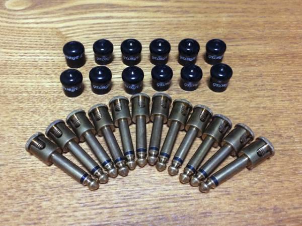 George L'sジョージエルス155用ブラス製L型プラグ12個&ケーブル