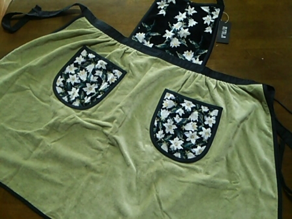 送料無料◆ホットマン アルパロ エプロン シェニール織