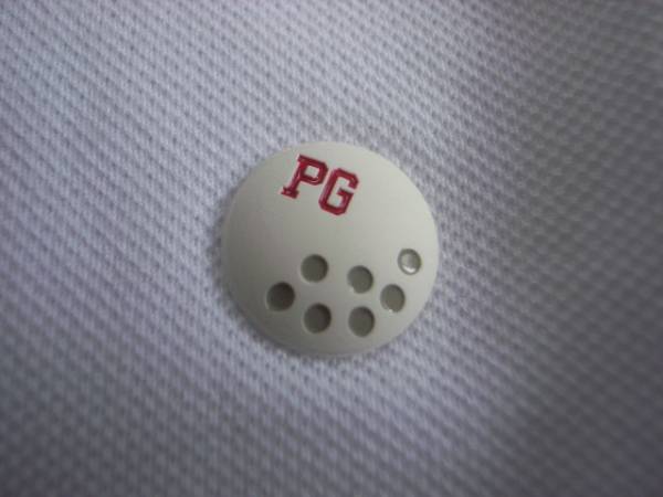 PEARLY GATESパーリーゲイツ89ロゴ鹿の子ポロシャツ白0未使用ESD
