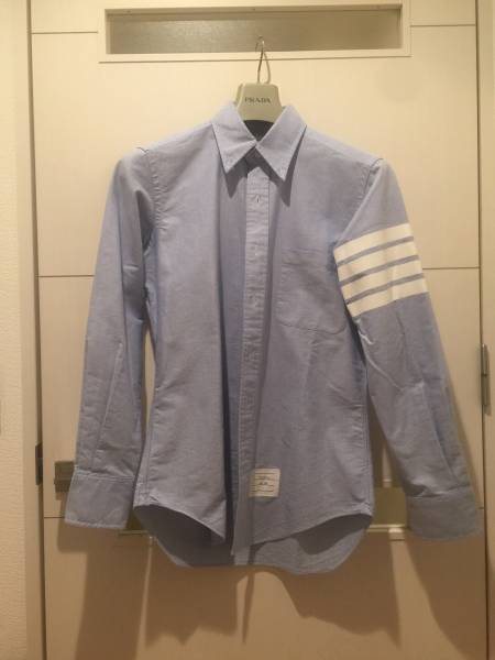 トムブラウン THOM BROWNE オクスフォードシャツ ブルー　２