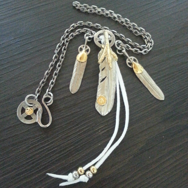 goro's ゴローズフェザーセット 金爪イーグルメタル付特大 右