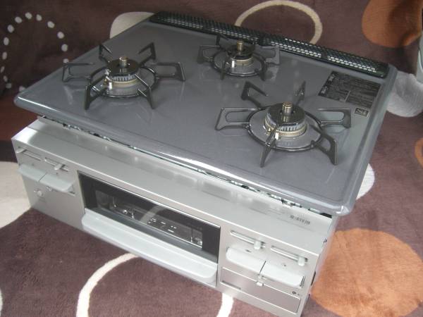 4039 クリナップ ビルトイン3口コンロ 都市 15年製 中古 中古美品！23年