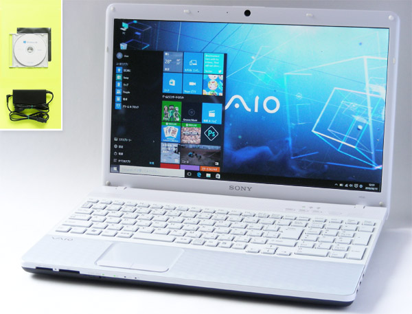Windows10 VAIO E▼パールホワイト(500GB/4GB)WiFi/DVDS●SONY_1