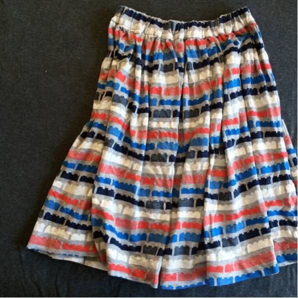 peu pres プープレ ジャカードスカート☆ブロック柄