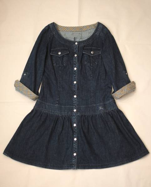 ひなの着 バーバリーブルーレーベル デニム ワンピース 38