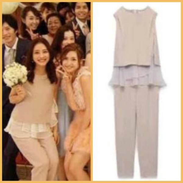 ♪石原さとみ 着用 人気 FRAY ID風 コンビネゾン セットアップ 