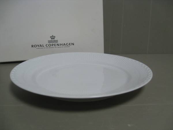 ロイヤルコペンハーゲン ホワイトハーフレース 大皿27cm未使用