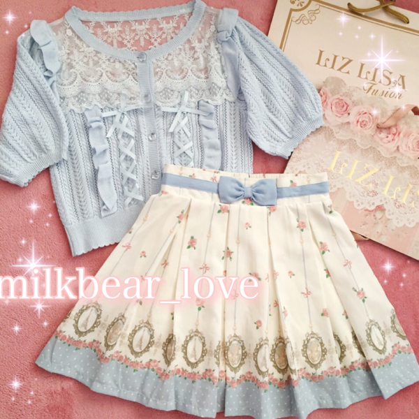 257ＬＩＺＬＩＳＡリズリサカーディガンアンクルージュスカート