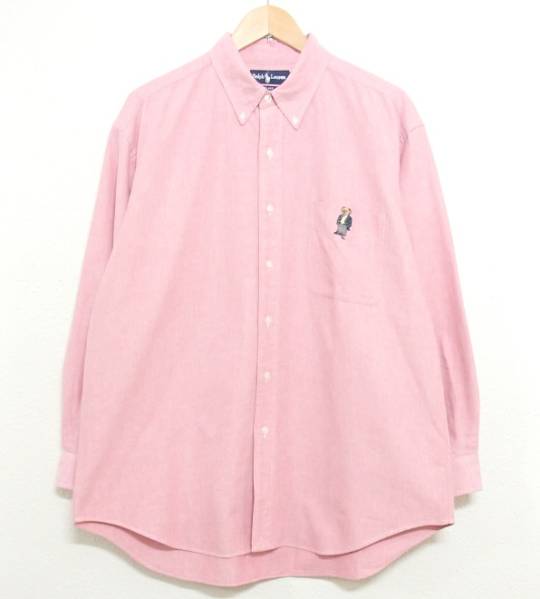 高品質，限定SALE ラルフローレン RL POLO BEAR ポロ ベア 長袖シャツ ピンク LL(XLサイズ以上)｜売買されたオークション情報、yahooの商品情報をアーカイブ公開 - オークファン 男性用