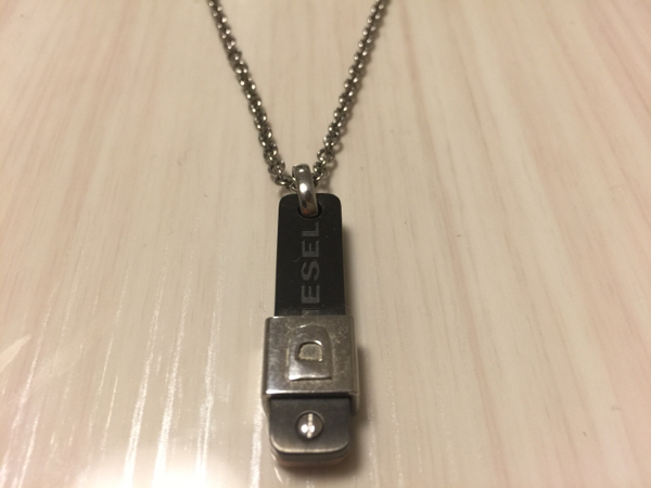 中古 定価1.2万 DIESEL ディーゼル ネックレス