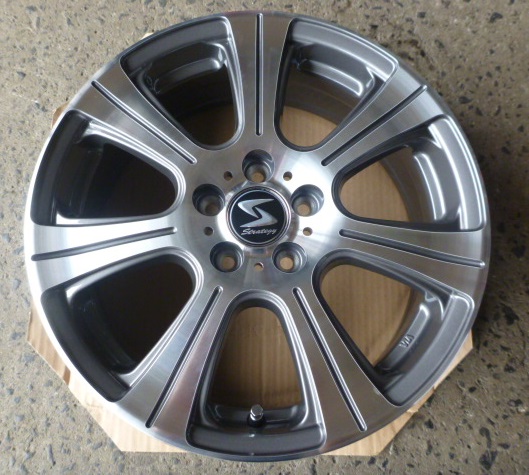 20065★BSJ Strategy GN★ガンメタ★6J×16 +42 100/5H★新品4本