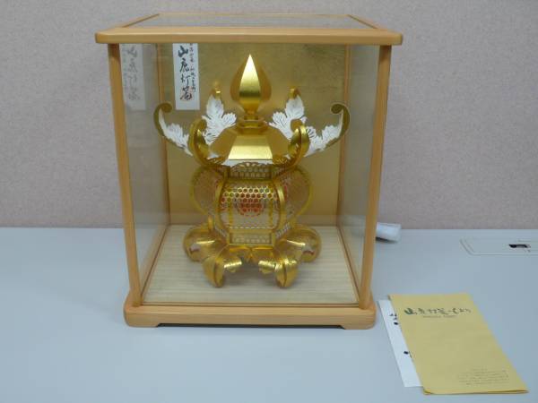 山鹿灯篭 灯籠 ガラスケース付き 熊本伝統工芸　大型　