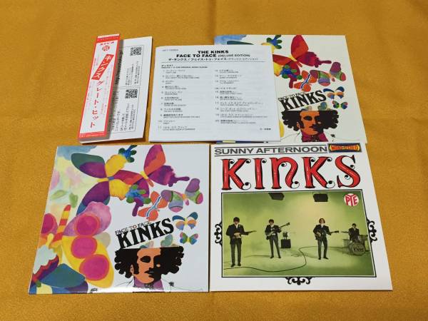 キンクス 「フェイス・トゥ・フェイス」DE限定紙ジャケ・美品