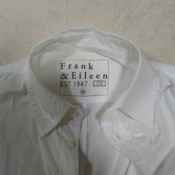 Frank&Eileen リネンシャツ 白 XS フランクアンドアイリーン FRANK&amp