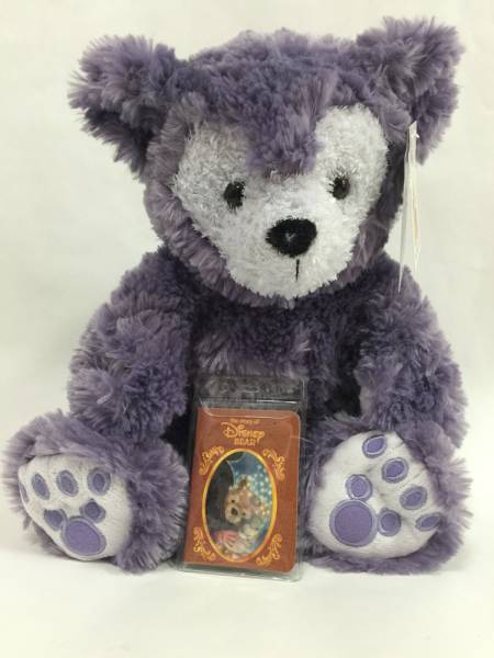 WDW ディズニーベア ダッフィー パープル 新品同様 WDW ダッフィー