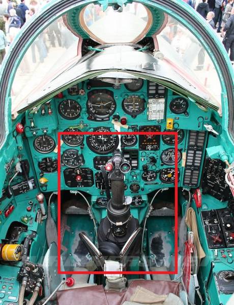 MIG-25 フォックスバット 戦闘機 操縦桿 ジョイスティック(廃品、放