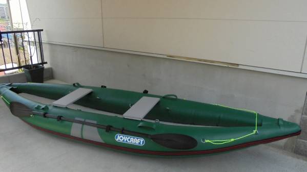 中古 インフレータブル ジョイクラフト カヤック375 おまけ付  