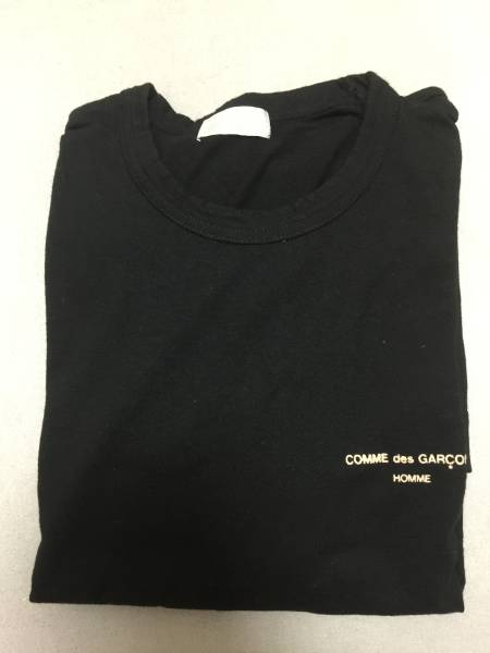 COMME des GARCONS HOMME ロゴTシャツ 黒 未使用 田中啓一