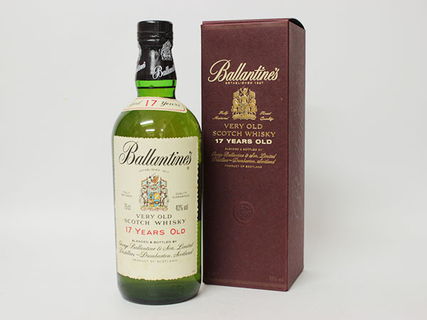 1円～/古酒★バランタイン 17年 750ml 43% ★トール ＊箱付