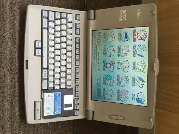 富士通　カラーワープロ　オアシス　ＬＸ-Ｃ500　動作品