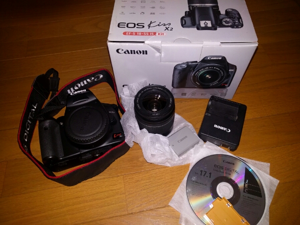 美品 canon eos kiss x2 レンズキット デジタル一眼