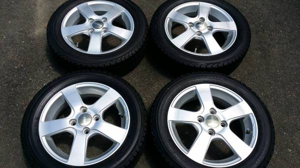 155/65R14 スタッドレスタイヤ アルミホイール 4本セット タイヤ