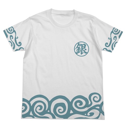 銀魂 リニューアル銀時着物柄Tシャツ ホワイト サイズ:XL