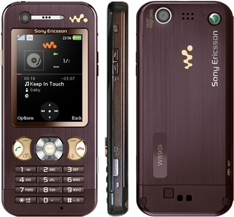 ☆ Sony Ericsson W890i 茶 ストレート 簡易日本語使用可能 ☆ Sony