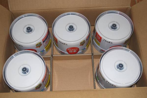 太陽誘電 データ用 16倍速 DVD-R 50枚入×5パック 250枚 未開封