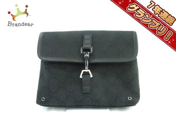 グッチ ウエストポーチ GG柄 92543 黒 ジャガード GUCCI GUCCI(グッチ