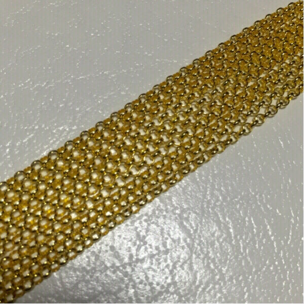 新品 18Kコーティング ロールチェーン 45cm クロムハーツ22K等に