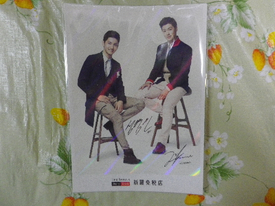 東方神起の新羅免税店ポストカード①