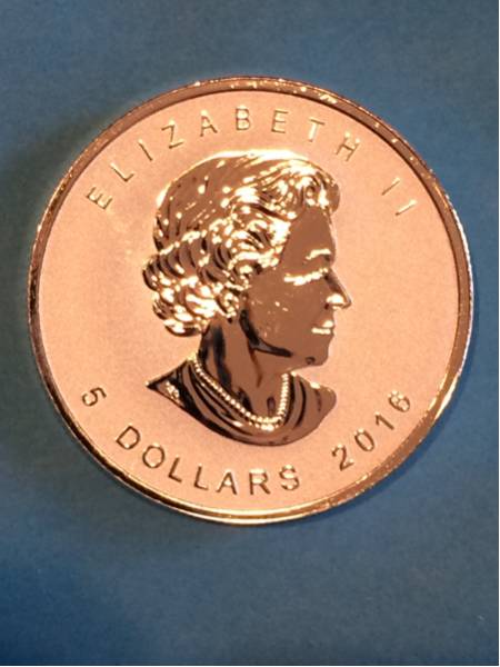 2016 カナダ 5ドル メイプル リーフ 銀貨 1oz 戦車 カナダ5ドル銀貨