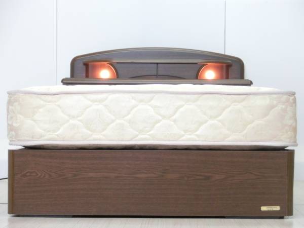 展示品 シモンズ Beautyrest シングルベッド 宮照明引出付 25万