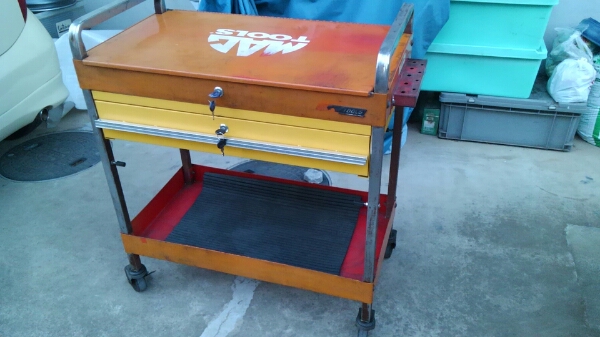 【ma様】専用・赤360g×2袋≪リクエスト特割特価≫ マックツール ツールカート引き出し一段、蓋付、キー新品 マックツール
