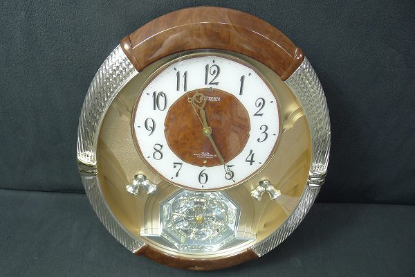 B37◇CITIZEN からくり時計 電波時計 掛け時計 S9473 【公式通販】
