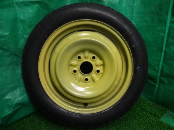 T135/80D16 5H PCD114.3 ハブ60 外径62 中古スペアタイヤ○み90(5穴
