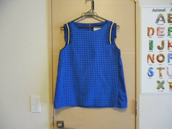 【美品】グリーンレーベル★昨季★BOOKSHOPドットレースブラウス