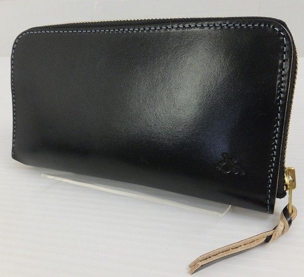 革蛸謹製 ラウンドジッパーワレット TYPE-U 蛸墨新古品 Q00595