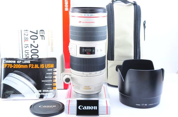 ☆極上品☆Canon キヤノン EF70-200mm F2.8L IS USM 付属品充実