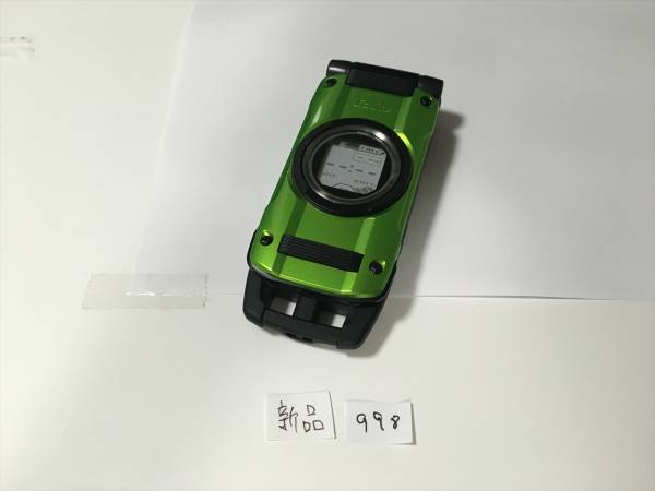 新品 au G'zOne TYPE-X CAY01 グリーン ロッククリア済