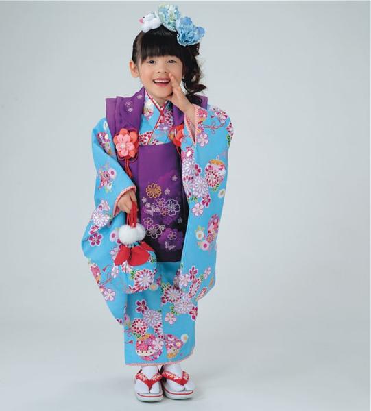 1円～□RK(キクチリョウコ)七五三3～4歳 被布 セット dxrk-51 3歳着物