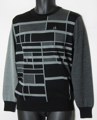 カルバンクライン ゴルフ　クルーネックセーター/M/新品/黒
