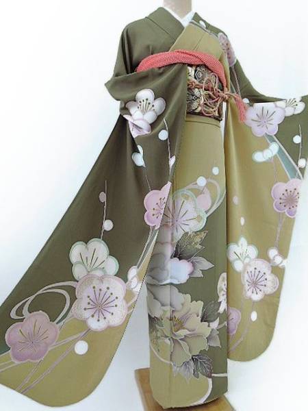 ゆめsaku 美品“hiromichi nakano”振袖・袋帯５点セット y-19