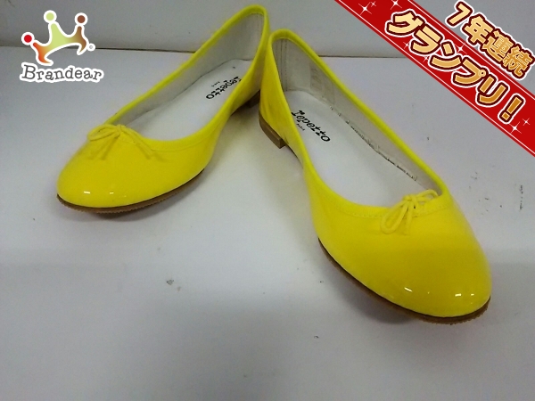 【新品未使用】Repettoイエロー フラットシューズ 39 レペット フラットシューズ 39 レディース イエロー repetto repetto